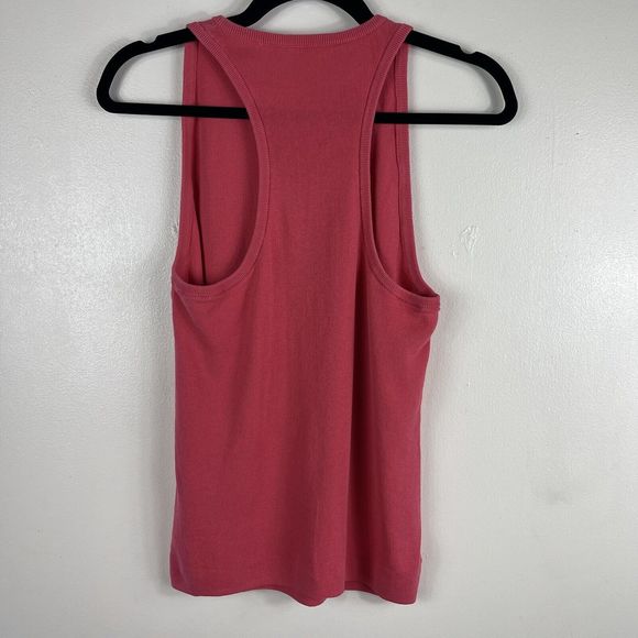 ALC Womens Sleeveless Tank Top  Women Size Large Coral Pink Cotton Round Neck - Picture 8 of 13